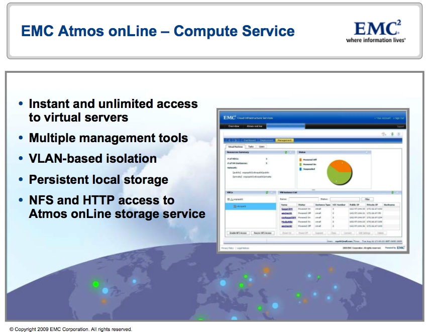 EMC Atmos onLine Compute Service slide