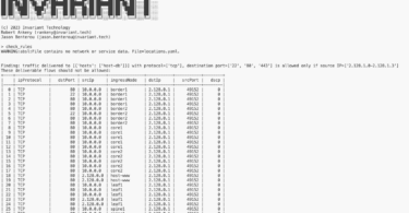 Invariant CLI Screenshot